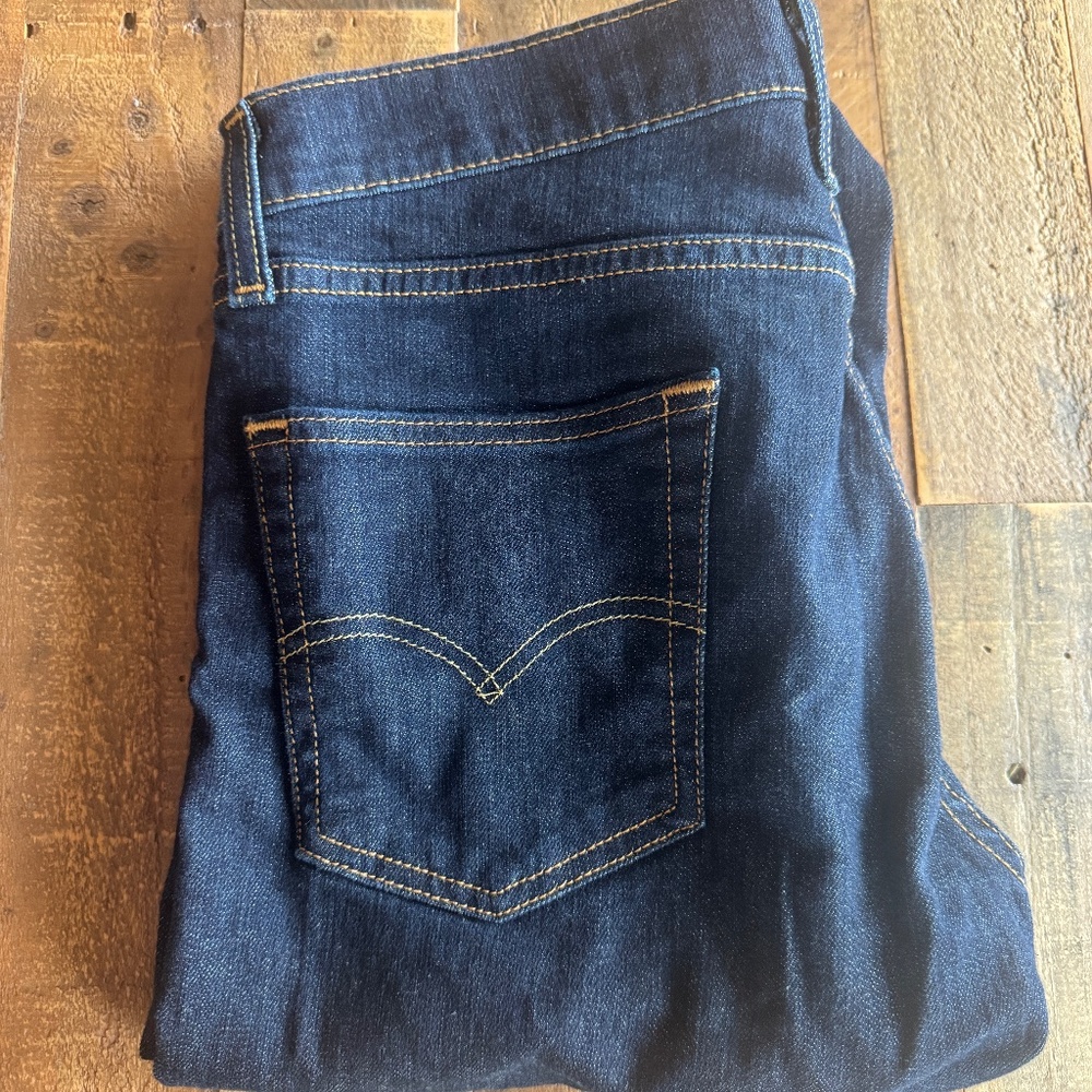 Levi's 513 Slim Straight Dark Wash Jeans | W29 L30 | Excellent Condition